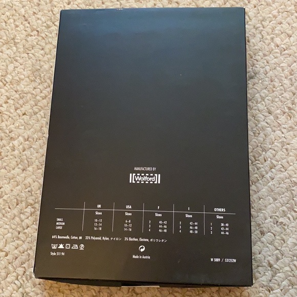 Armani by Wolford BLUE lace top size small - Picture 2 of 4